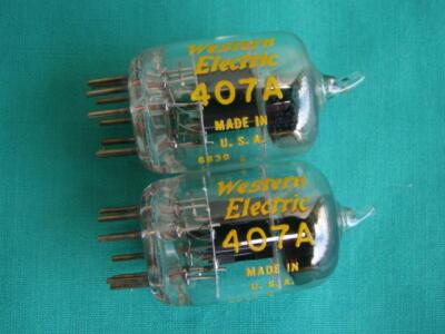 Pair Western Electric 407A (Matching Codes) | eBay