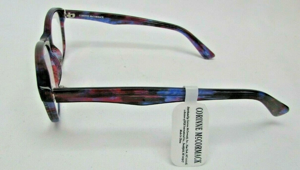  Gafas de lectura Corinne McCormack Designer "Peggy" azules y rojas  Foto 2 de 2