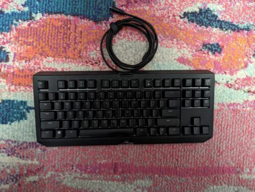 Razor BlackWidow TE Chroma v2 Mechanical Keyboard Black RZ03-0219 Orange Switch
