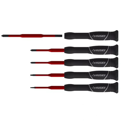 Husky Insulated Precision Screwdriver Set (5-Piece) - Picture 3 of 3