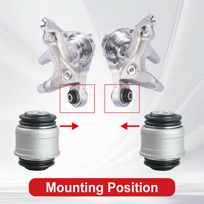 Rear Suspension Knuckle Bushing Pair fit Chevy Malibu 2016-2020 L4 1.5L 1.8L 2.0