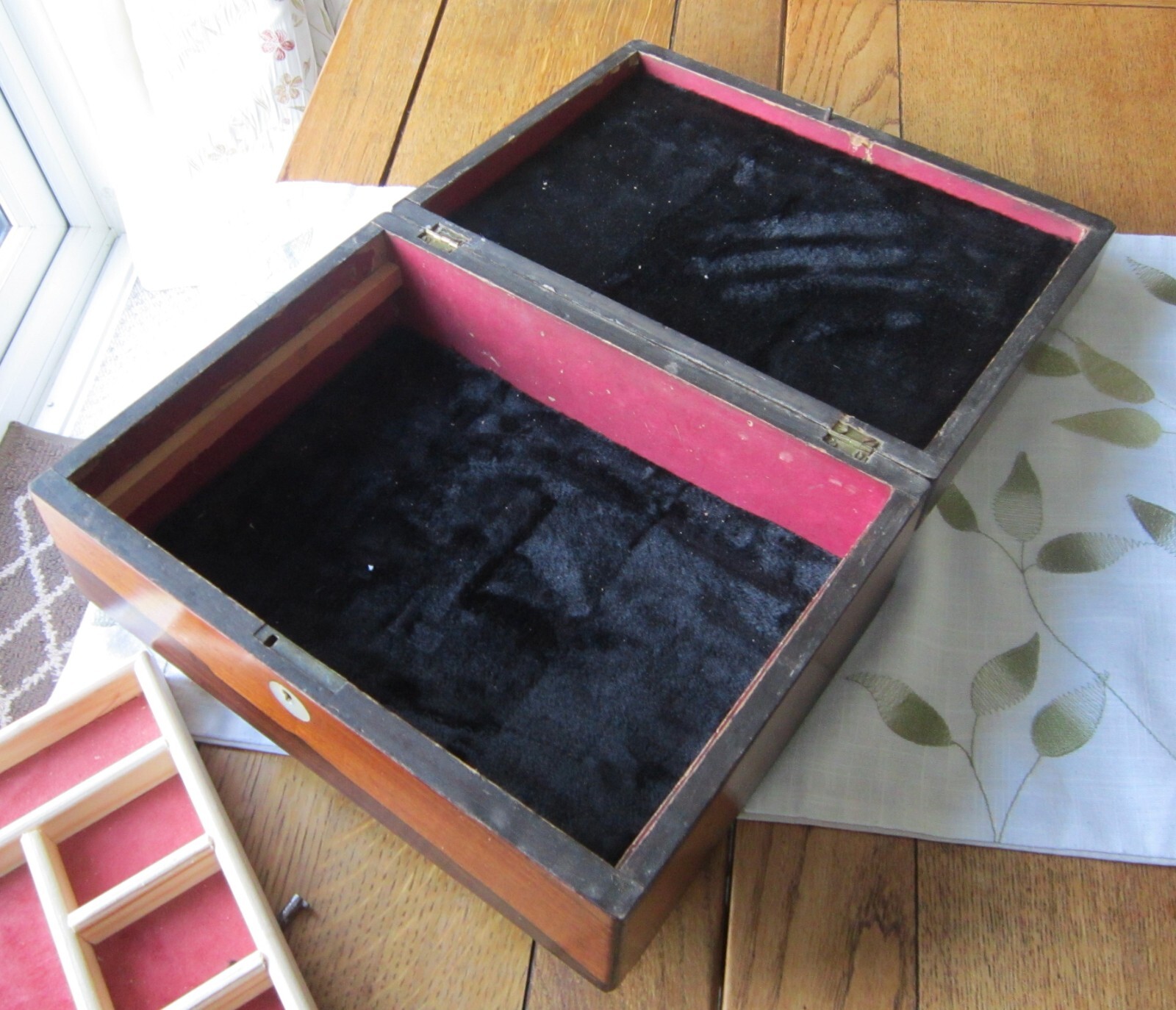 Quality Antique Rosewood and Mother of Pearl Antique Box eBay