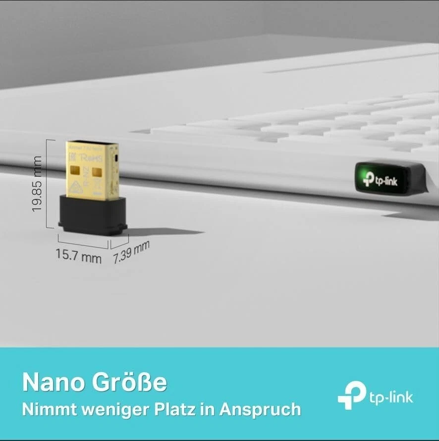 TP-Link Archer T3U Nano WLAN Stick AC1300 Dualband USB-Netzwerkkartenadapter PC - Bild 4 von 4
