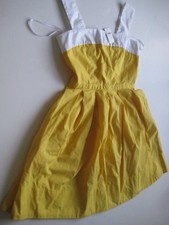 GAP Size "0" Yellow White Women's Beautiful Dress 59.95 NWT
