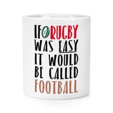 If Rugby Was Easy It Would Be Called Football Makeup Brush Pencil Pot