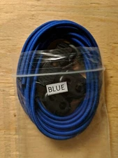 No Tie BLUE Elastic Shoelace Lock Laces Shoe Strings Locking Toggle
