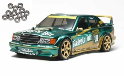 Tamiya 1:10 TT-01E Mercedes-Benz 190E Diebels Alt Zakspeed + Lager #300058638KU
