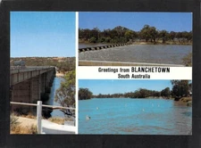 A7266ski Australia SA Blanchetown Murray River Lock Weir postcard