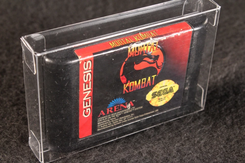 Sega Genesis Mortal Kombat vintage original video game loose cartridge rare 1993 - Image 3 of 4