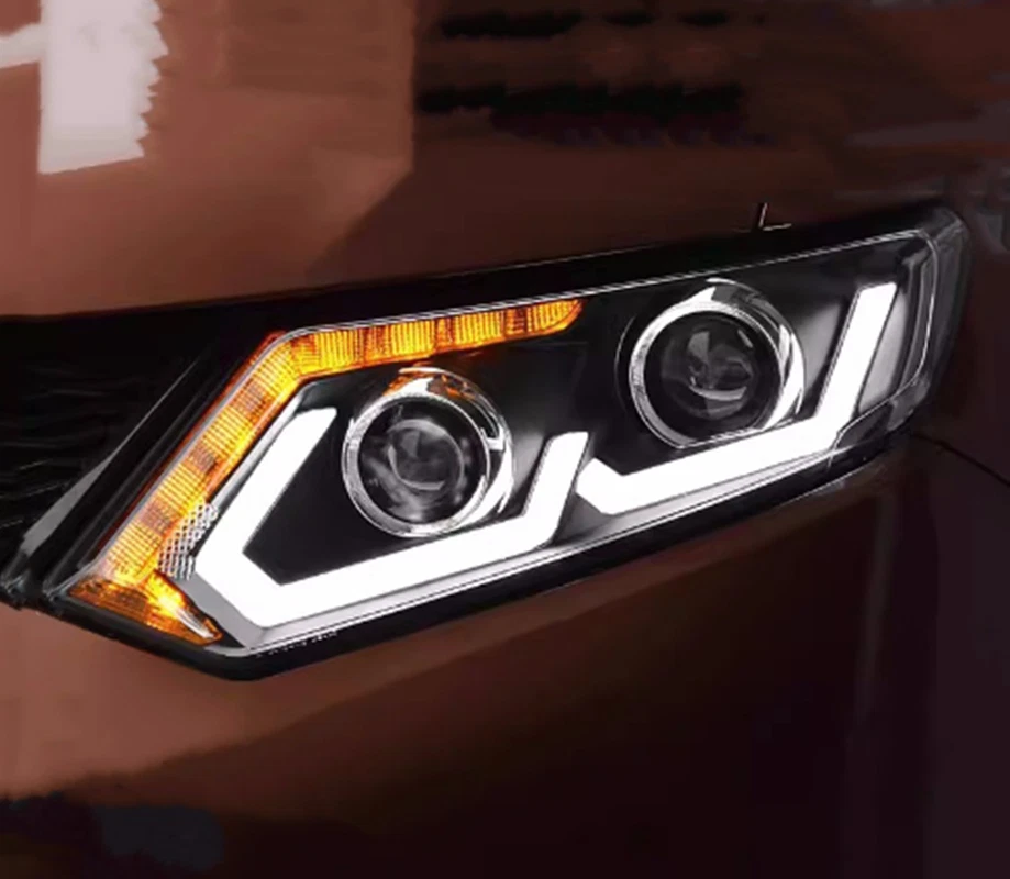 ABS Plastic Exterior Front LED headlight assembly For Nissan X-TRAIL 2014-2016 - Image 2 of 4