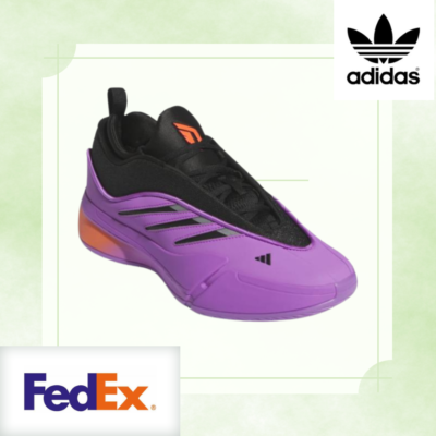 adidas Dame 9 Purple Burst Core Black Solar Red IE3626 Men's Size