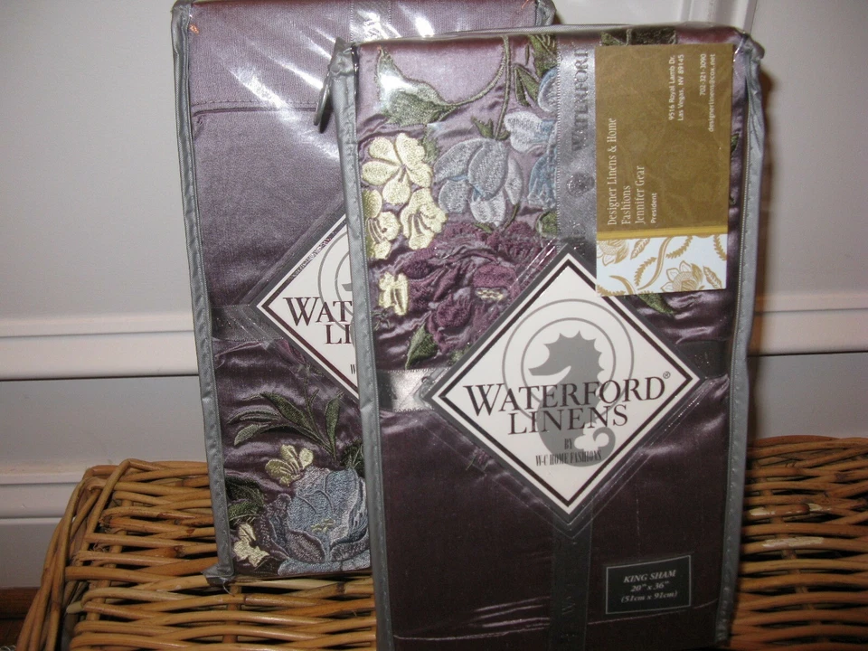 1 farsa Waterford CIARA bordada floral estándar nueva en paquete Foto 4 de 4