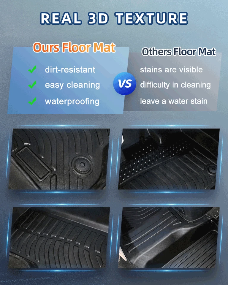 Floor Mats Liner Carpets For 2011-2014 Ford Explorer Bench Seating All Weather - Image 4 of 4