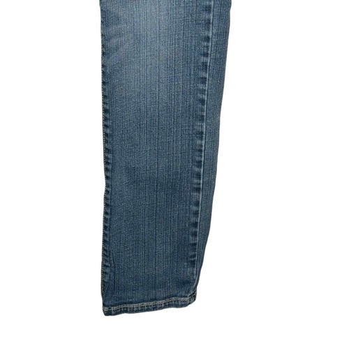 Justice Jeans Girls' Pants Mid-Rise Slim Straight Leg Medium Wash Denim 16.5 - Picture 2 of 9