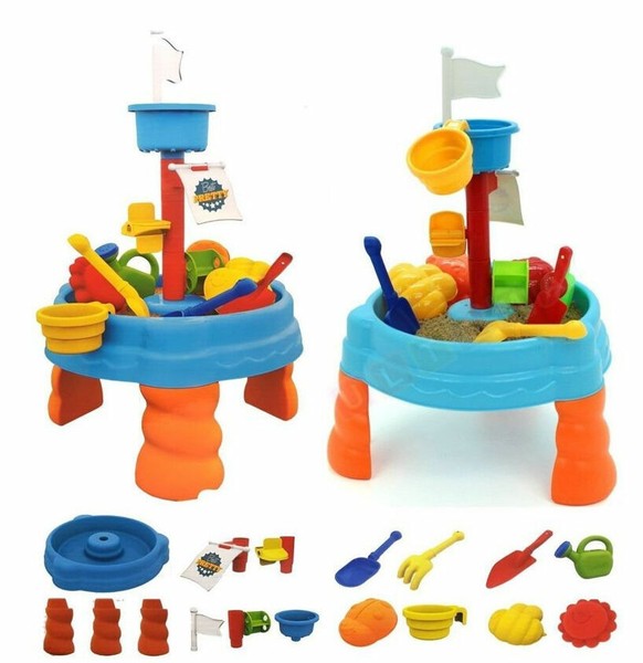 Pirate Sand & Water Activity Table Sand Pit with Accessories for Toddlers for sale online eBay