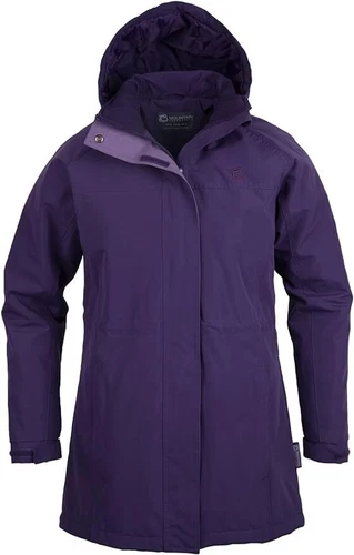NWT Mountain Warehouse Westport WINTER LONG Hooded waterproof Jacket Purple 12