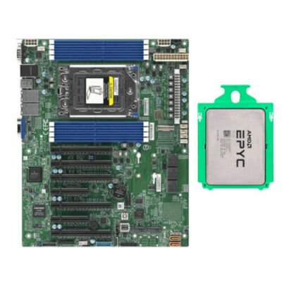 Supermicro H12SSL-i + AMD EPYC 7F52 16 cores 32 threads 3.5GHZ up to 3.9GHZ 240w