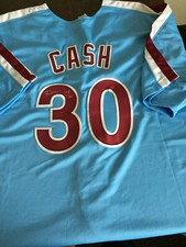 Phillies Dave Cash signed Jersey WCOA 