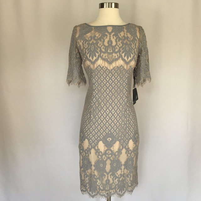 platinum cocktail dress