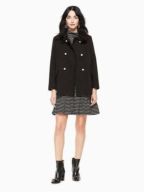Kate spade black coat sale