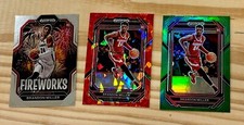 2023 PANINI PRIZM DRAFT PICKS BRANDON MILLER RED CRACKED ICE, Green, Fireworks