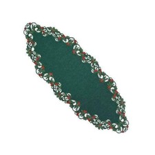 St. Nicholas Square Holly Table Runner  36"  NWT  Kringle's Cottage