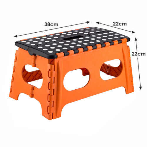 Foldable Step Stool Home Easy Storage Multi Purpose Wide Folding Stepstool 150kg - Picture 4 of 8