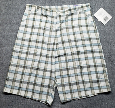 Active Force Shorts Mens 40 Multicolor Plaid Polycotton Comfort Yarn Dyed New