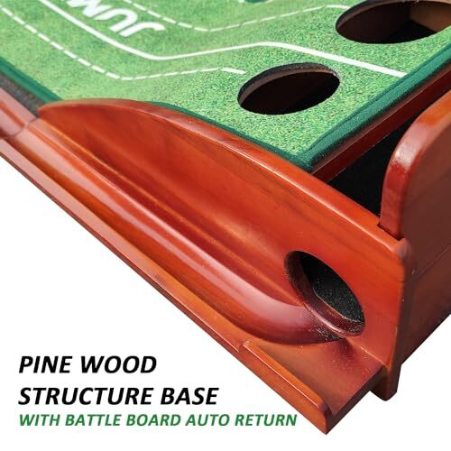Putting Mat, Pine Wood Putting Matt for Indoors, Putting Green with
