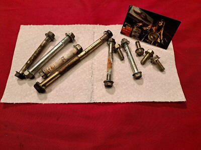 1981 HONDA CM400C CM400 CUSTOM MOTOR MOUNT BOLTS hardware nuts oem