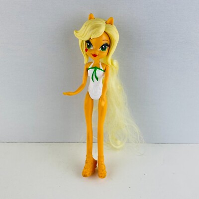Hasbro My Little Pony Equestria Doll Applejack Blond Hair Apple Cheek Kids  Girls | eBay