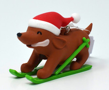 Bath Body Works Skiing Dog Christmas Pocketbac Holder New w/Tags