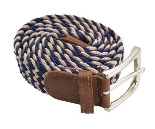 Stretch Braided Fabric Belt Elastic Woven Braided Belt Golf Belt - Picture 13 of 19