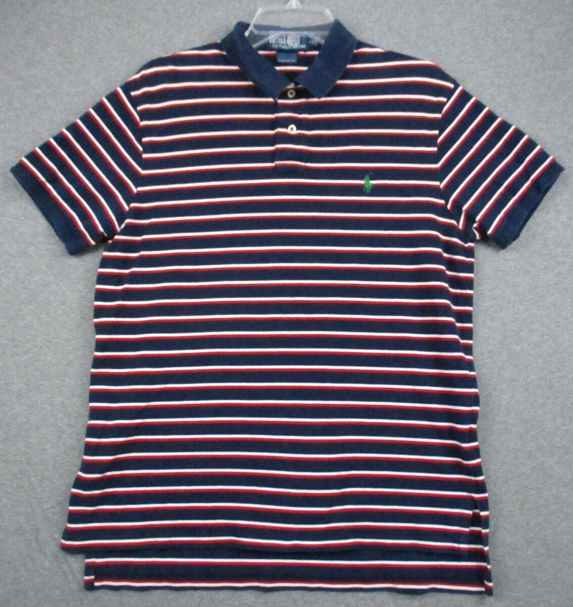 Polo Ralph Lauren camicia grande uomo vestibilità personalizzata manica corta righe pony