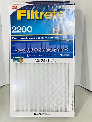 Filtrete Smart Air Filter S-EA23-4 14''x24''x1'', 2200 MPR- 4-Pack