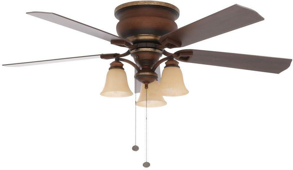 Avion 52 Nickel Finish Ceiling Fan With Three Speed Reversible