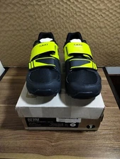 Giro Berm Cycling Men's Shoes Black Citron Green Size M7.5