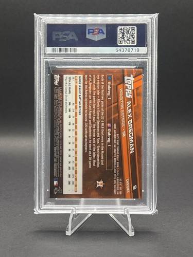 2017 Topps Chrome - Alex Bregman maglia bianca #9 (RC) GEM MINT PSA 10 - Foto 2 di 2