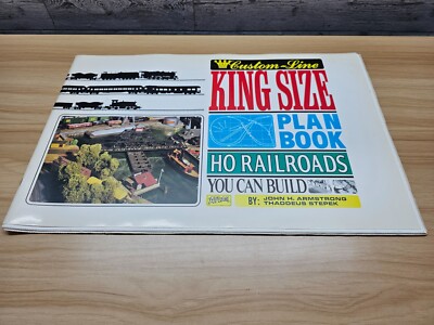 VTG CUSTOM LINE KING SIZE PLAN BOOK HO RAILROADS YOU CAN BUILD BOOK