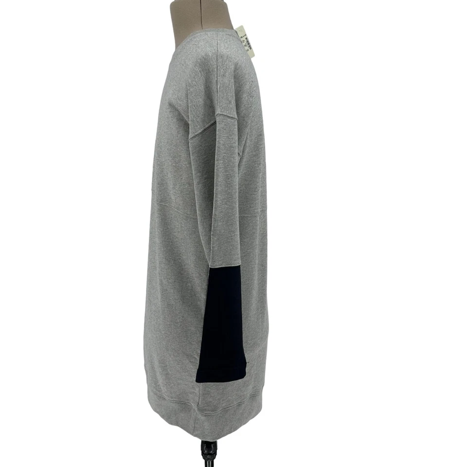 Madewell толстовка платье женщин очень маленький серый флис Crewneck пуловер новый - Изображение 2 из 4