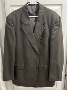 * Kilburne & Finch Mens Olive Blazer Jacket Wool Blend 2 Button Sz 44L 39 Waist