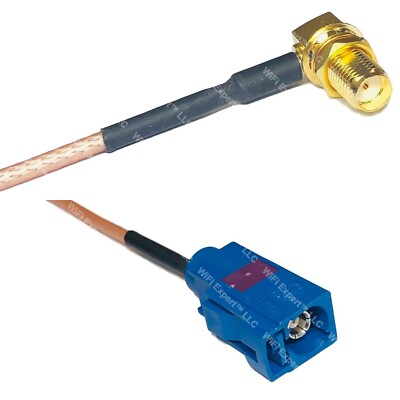 RG316 SMA FEMALE ANGLE to Fakra C Female RF Cable Rapid-SHIP LOT