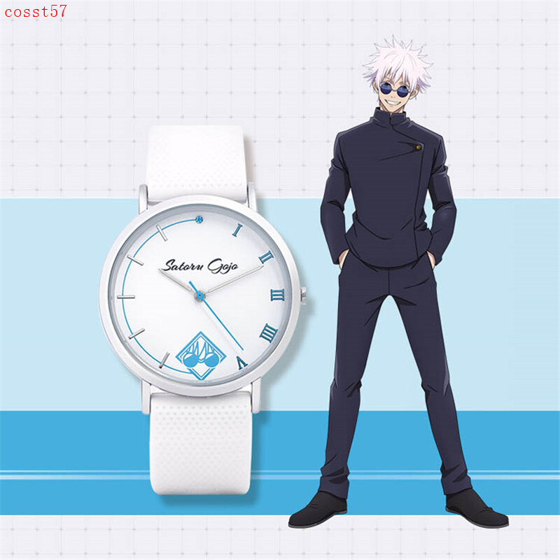 SATORU GOJO 時計 レザー バンド Anime Jujutsu Kaisen Satoru Gojo Suguru Geto Quartz Watch