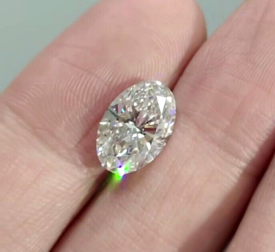 3 Ct Shape Oval Cut White Colour D Grade VVS1  For Gift