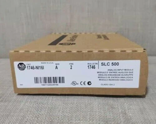 New Original Allen Bradley 1746-NI16I SER A SLC 500 16 Point Analog Input Module - Picture 4 of 4