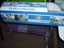Solax Sunshine Sichtschutz-Fächer 140cm x 140cm (Farbe: sand) neu