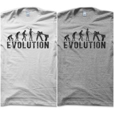 T-Shirt Maglietta Evolution Biliardo Gioco Tavolo Pool Stecca Snooker Idea Uomo