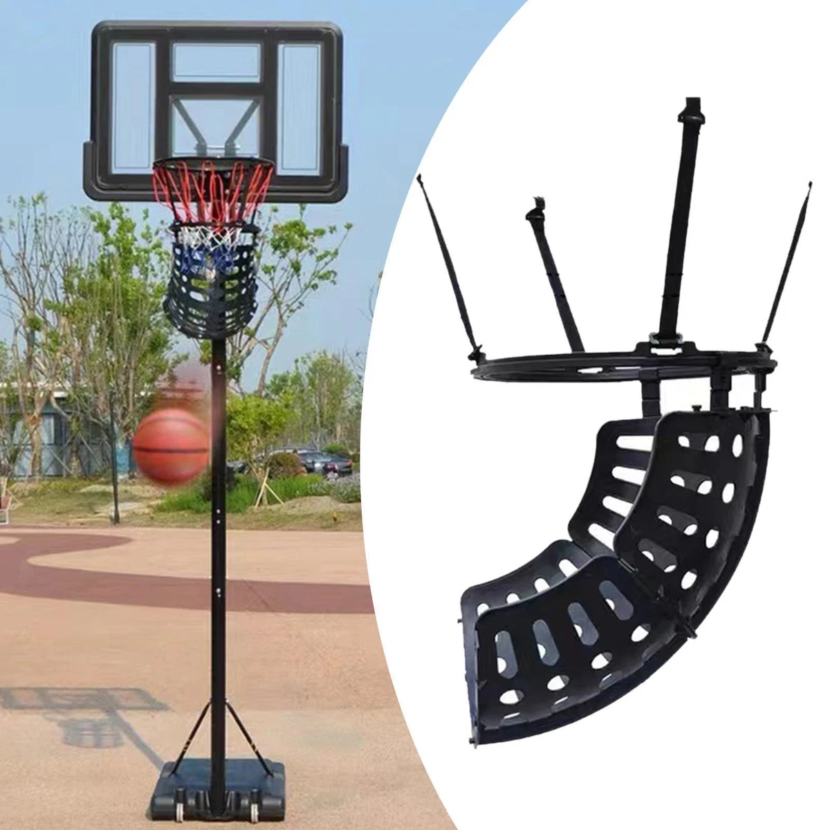Basketball online net rebounder