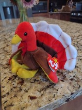 Ty Beanie Baby Gobbles the Turkey 1996 Excellent Condition ERROR Tag