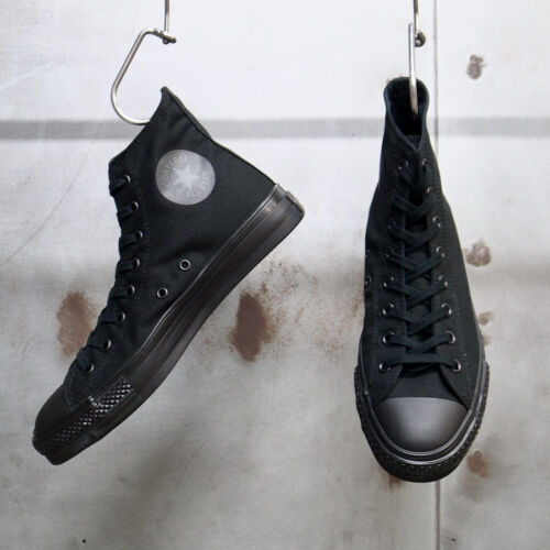 Tela Converse All Star J OX Nera Monocromatica Hi Made in Japan US 3,5-11,5 Nuova - Foto 17 di 23
